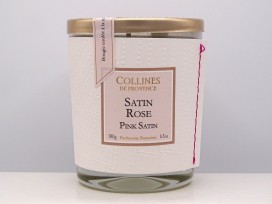 Bougie naturelle Satin Rose - Collines de Provence