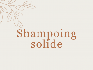 Shampoing solide